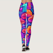 Colorful Mushroom Patroon Leggings (Achterkant)