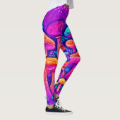 Colorful Mushroom Patroon Leggings (Rechts)