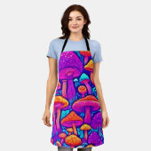 Colorful Mushroom Patroon Schort (Gedragen)