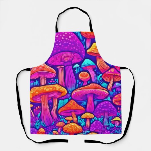 Colorful Mushroom Patroon Schort (Voorkant)