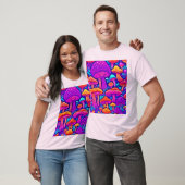 Colorful Mushroom Patroon T-shirt (Unisex)