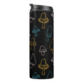 Colorful Mushroom Patroon Thermosbeker (Geroteerd rechts)