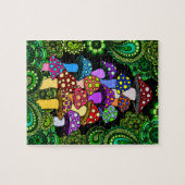 Colorful Mushrooms Jigzaag Puzzle Legpuzzel (Horizontaal)