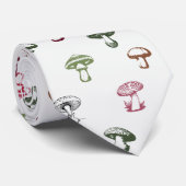 Colorful Mushrooms Patroon Stropdas (Opgerold)