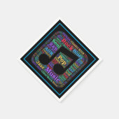 Colorful Music Genres Servet (Hoek)