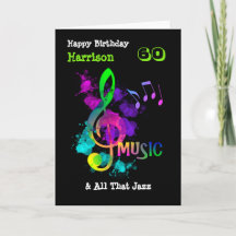 Colorful Music Gewaardeerd Happy Birthday Persoonl