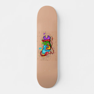 Colorful Music Graffiti Persoonlijk Skateboard