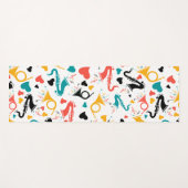 Colorful Music Instruments Note & Hearts Pattern Yogamat (Voorkant (horizontaal))