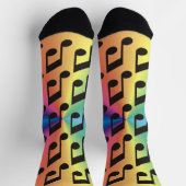 Colorful Music Note Creative Sokken (Top)
