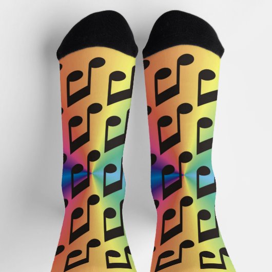 Colorful Music Note Creative Sokken (Top)