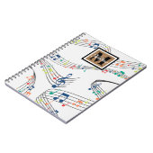 Colorful Music note Musician Monogram Notitieboek (Linkerzijde)