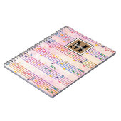 Colorful Music note Musician Monogram Notitieboek (Linkerzijde)