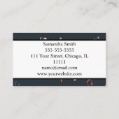 Colorful Music note Musician Music Teacher Visitekaartje (Achterkant)