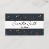 Colorful Music note Musician Music Teacher Visitekaartje (Voorkant)