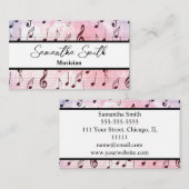 Colorful Music note Musician Music Teacher Visitekaartje (Voorkant / Achterkant)