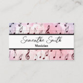 Colorful Music note Musician Music Teacher Visitekaartje (Voorkant)