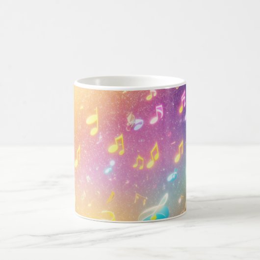 Colorful Music Notes Fantasy Mug Koffiemok (Center)