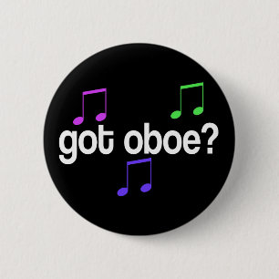 Colorful Music Oboe Button
