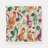 Colorful Music Pattern Servet (Voorkant)