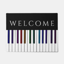 Colorful Music Piano Keys Festive Welkom