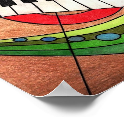 Colorful Music Poster (Hoek)