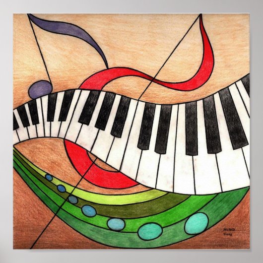 Colorful Music Poster (Voorkant)