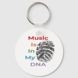 Colorful Music staat in mijn DNA-muzikale Muziekno Sleutelhanger