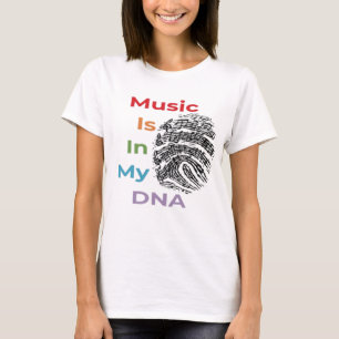 Colorful Music staat in mijn DNA-muzikale Muziekno T-shirt