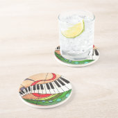 Colorful Music Zandsteen Onderzetter (Zijkant)