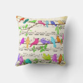 Colorful Musical Birds Sierkussen Spring Joy (Achterkant)