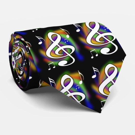 Colorful Musical Custom Stropdas (Opgerold)