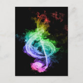 Colorful Musical Note Design Briefkaart (Voorkant)