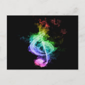 Colorful Musical Note Design Briefkaart (Voorkant)