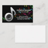 Colorful Musical Note | SubwooferVisitekaartje Visitekaartje (Voorkant / Achterkant)