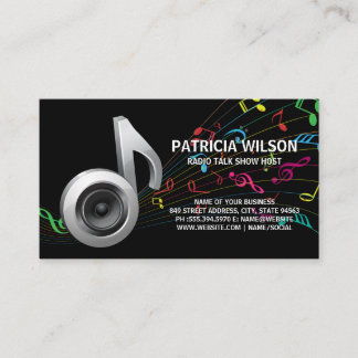 Colorful Musical Note | SubwooferVisitekaartje Visitekaartje