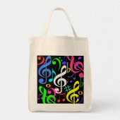 Colorful Musical Notes Bag Tote Bag (Voorkant)
