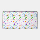 Colorful Musical Notes Bureaumat (Voorkant)