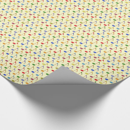 Colorful Musical Notes Cadeaupapier (Hoek)