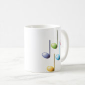 Colorful Musical Notes Koffiemok (Voorkant rechts)