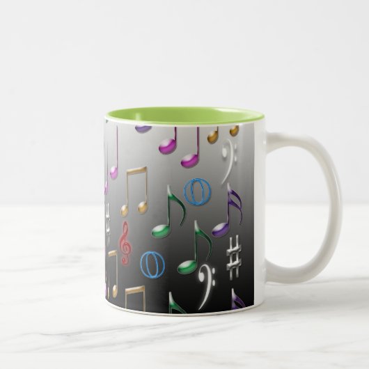 Colorful musical notes mok (Rechts)