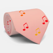 Colorful Musical Notes: Necktie / Stropdas (Opgerold)