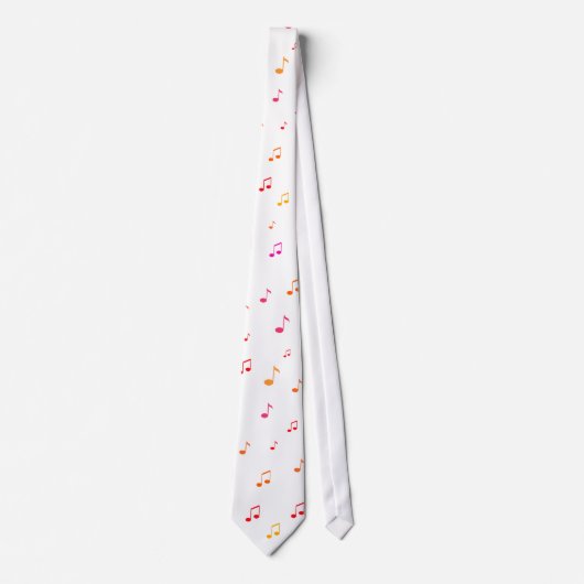 Colorful Musical Notes: Necktie / Stropdas (Voorkant)