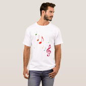 Colorful Musical Notes T-shirt (Voorkant volledig)