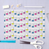 Colorful Musical Notes Tissuepapier (Craft)