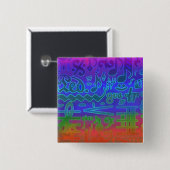 Colorful Musical Symbols Pin Vierkante Button 5,1 Cm (Voorkant /achterkant)