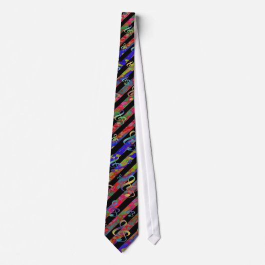 Colorful Musician's Necktie Stropdas (Voorkant)