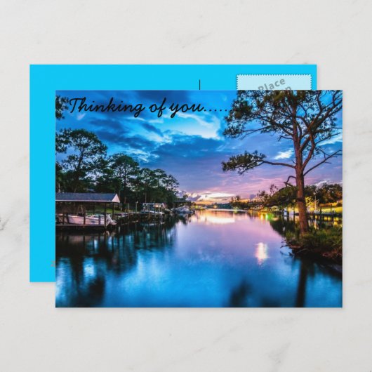 Colorful Mythical Sunset Briefkaart (Voorkant / Achterkant)