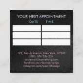 Colorful Nail Art Abstracte benoeming Vierkante Visitekaartje (Achterkant)