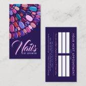 Colorful Nail Art Mandala - Benoeming Visitekaartje (Voorkant / Achterkant)