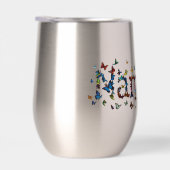 Colorful Namaste Butterflies - Graphic Yoga Art (Rechts)